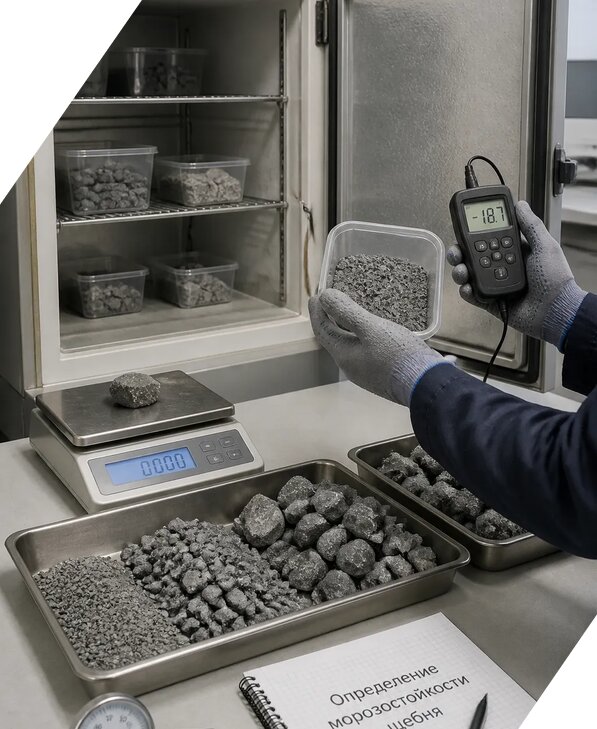 Определение морозостойкости щебня в Туймазы от 3567 р. | ЭкспертизаРоссия